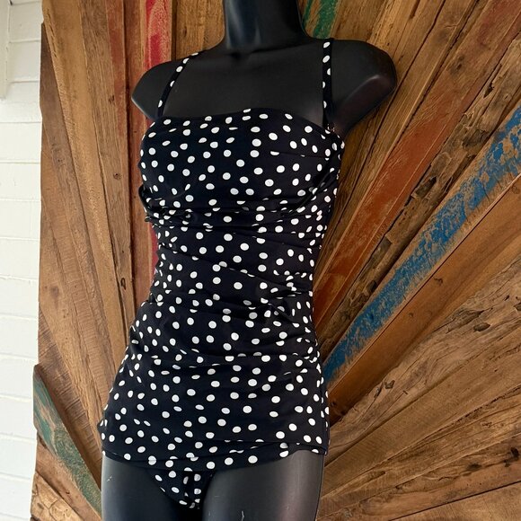 Dolce & Gabbana Other - Dolce & Gabbana one piece black polkadot swimsuit Sz XL